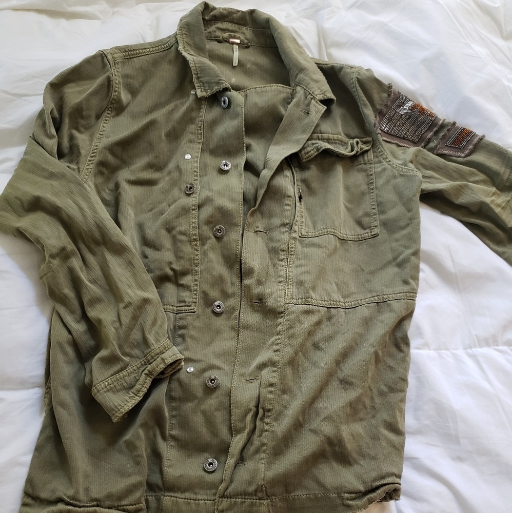 FREEPEOPLE Military inspired long sleeve